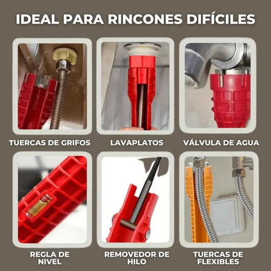 Llave Multifuncional de Gasfitería