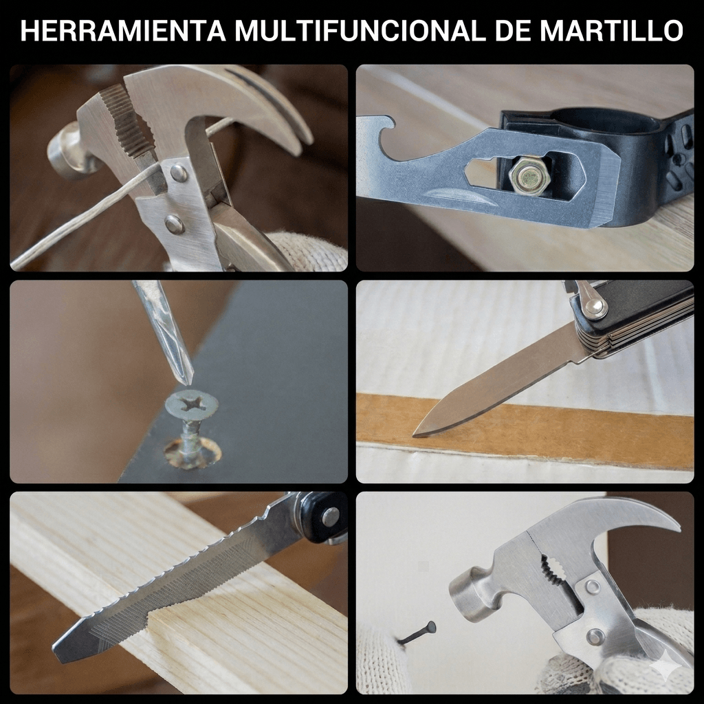 Martillo Multifunción 13 en 1