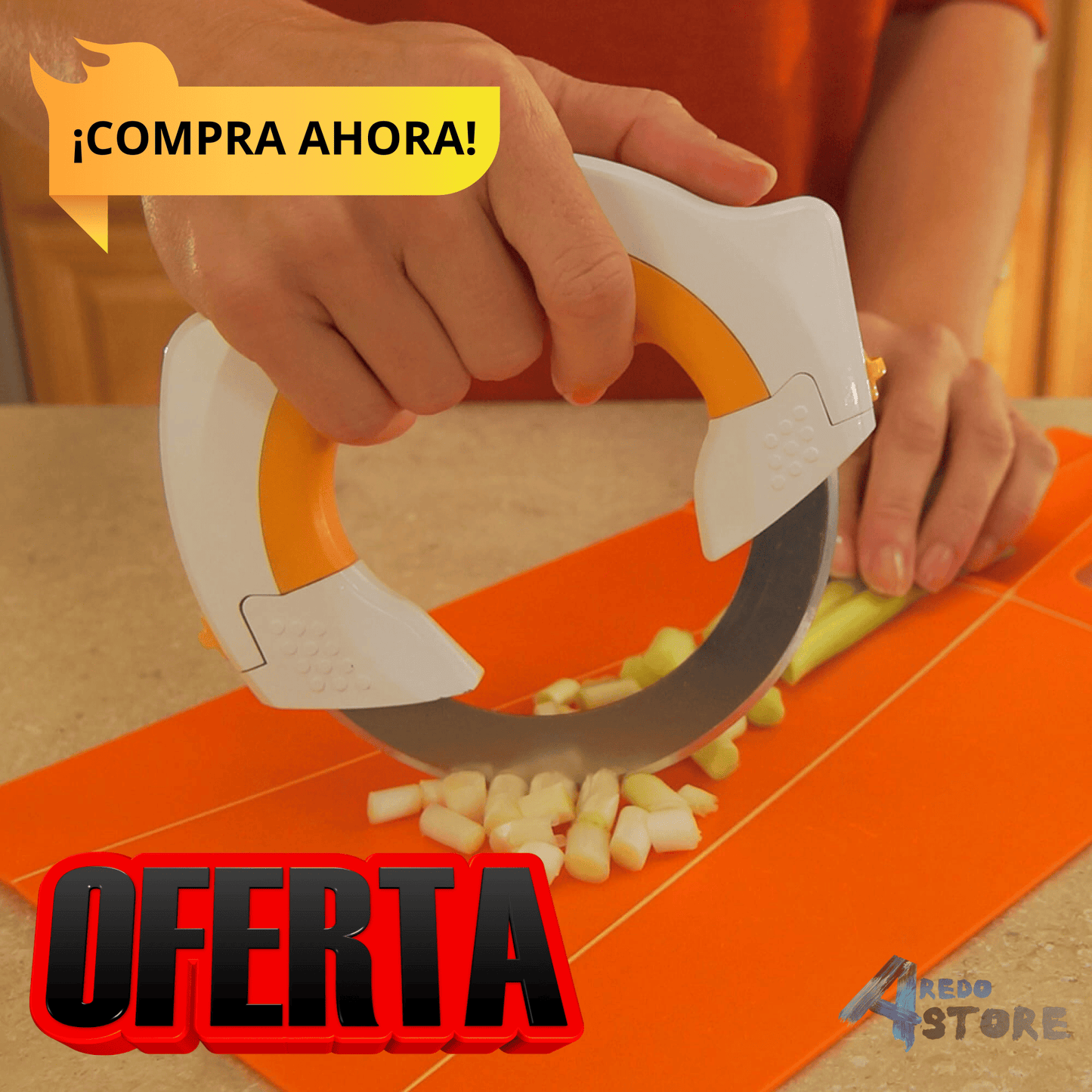 Samurai360 - Cuchillo Circular Giratorio