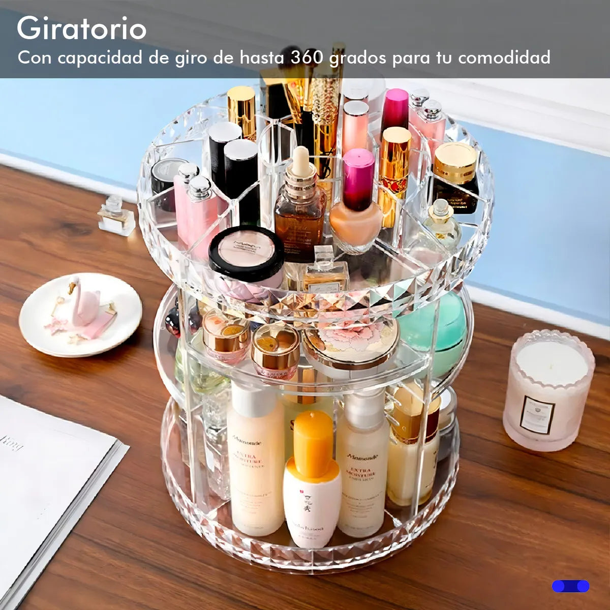 ORGANIZADOR DE MAQUILLAJE 360