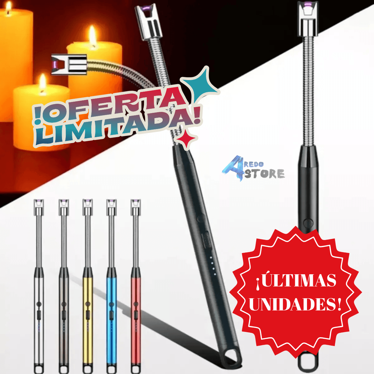 Chispero Encendedor USB Eléctrico