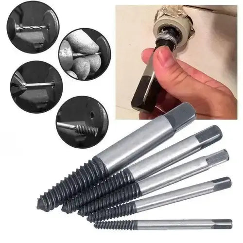 Kit Extractor de Pernos Cortados 5 piezas
