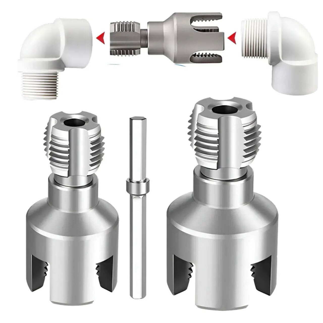 KIT ROSCADOR TUBO PVC PPR  1/2 Y 3/4