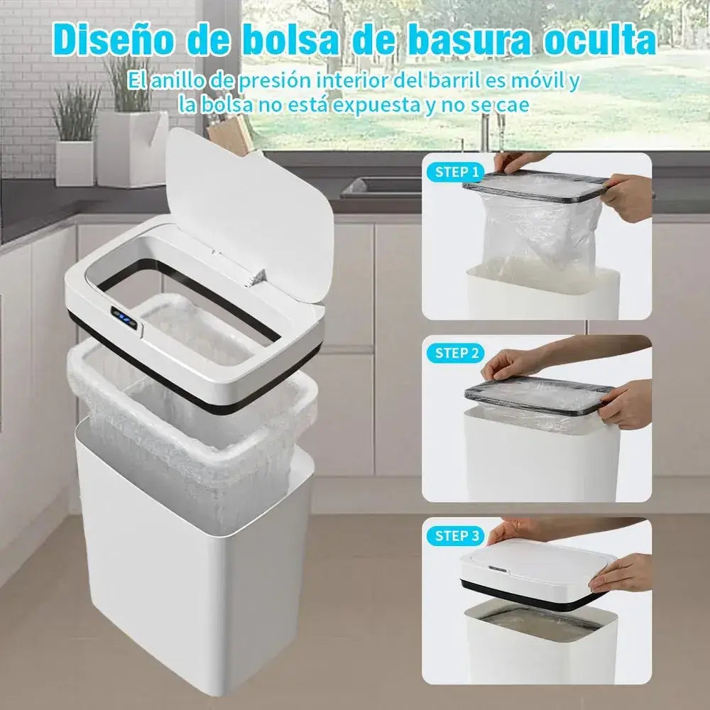 BOTE BASURA INTELIGENTE CON SENSOR