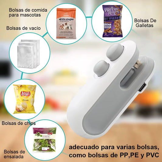 Mini Sellador de Bolsas Recargable